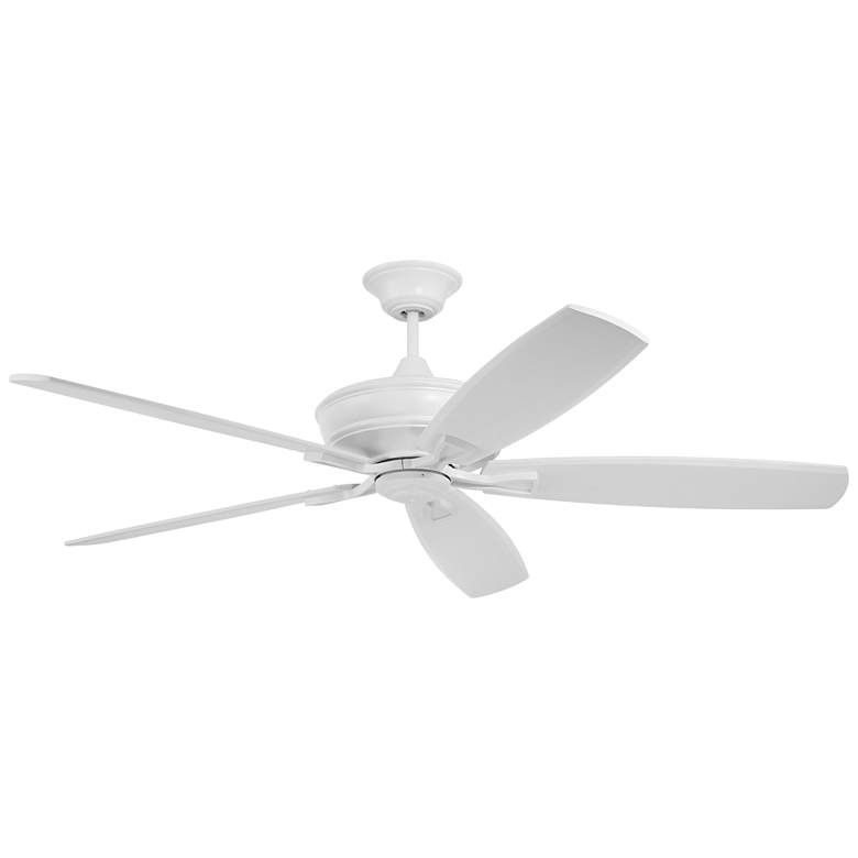 Image 1 60 inch Craftmade Santori Matte White Outdoor Ceiling Fan with Remote