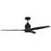 60" Craftmade Sonnet Flat Black and Graywood Smart LED Ceiling Fan