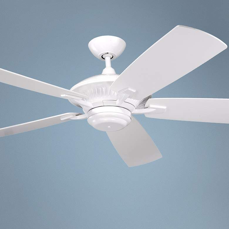 Image 1 60" Cyclone White Wet Rated Outdoor Ceiling Fan