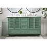 3_60 Inch Double Bathroom Vanity In Vintage Mint more views