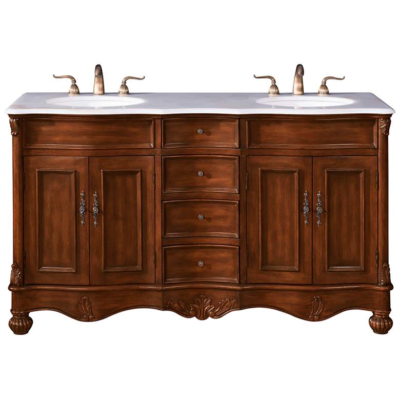 Image 1 60 Inch Double Bathroom Vanity