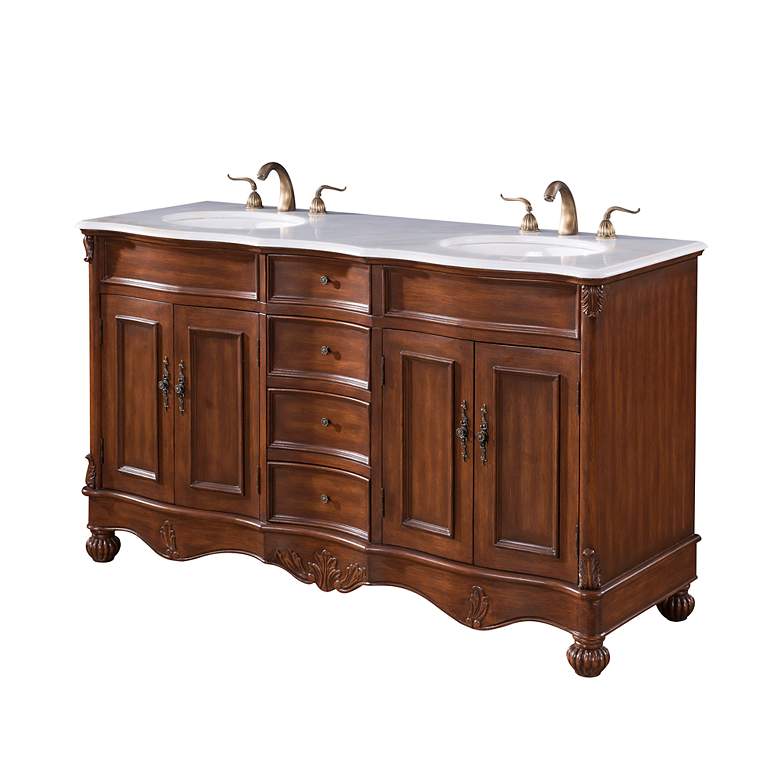 Image 2 60 Inch Double Bathroom Vanity more views