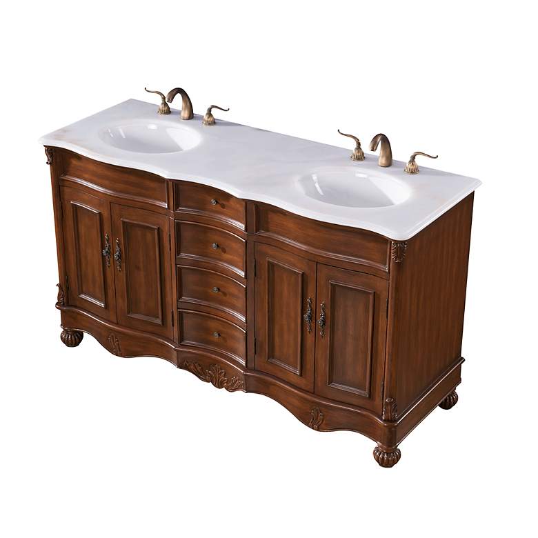 Image 3 60 Inch Double Bathroom Vanity more views