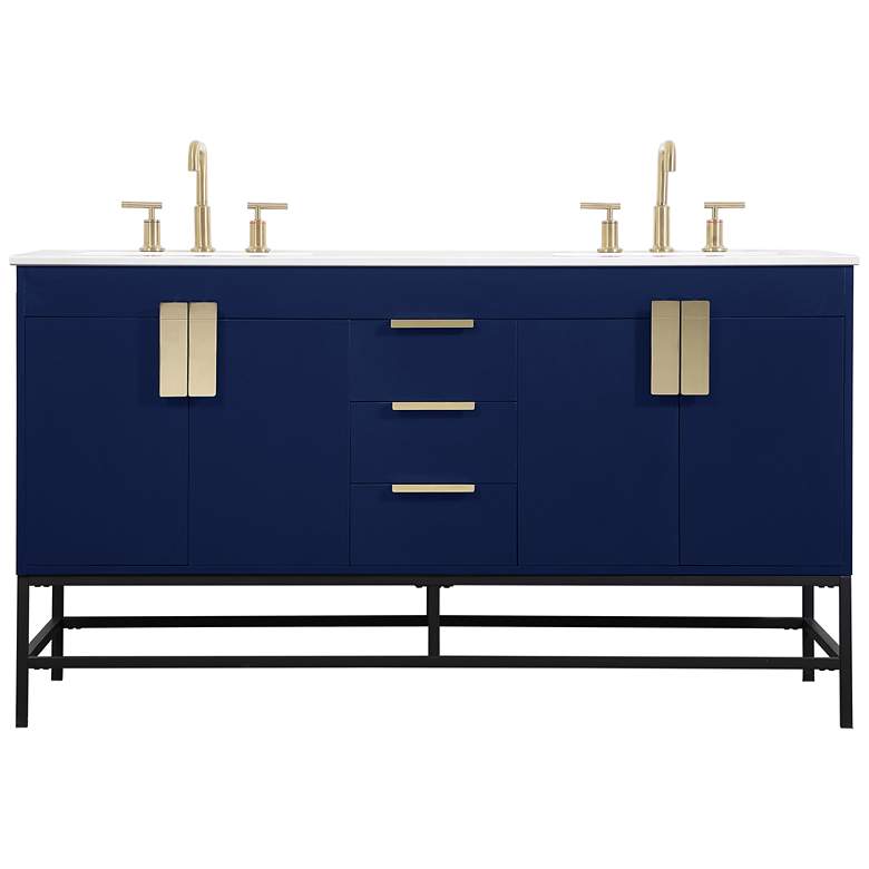 Image 1 60 Inch Double Bathroom Vanity