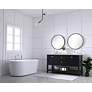 6_60 Inch Double Sink Bathroom Vanity Set In Black more views