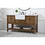 Thumbnail4 of 60 Inch Driftwood Single Sink Bathroom Vanity more views