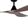 2_60" Eglo Surfline Matte Black Ceiling Fan with Walnut Blades more views