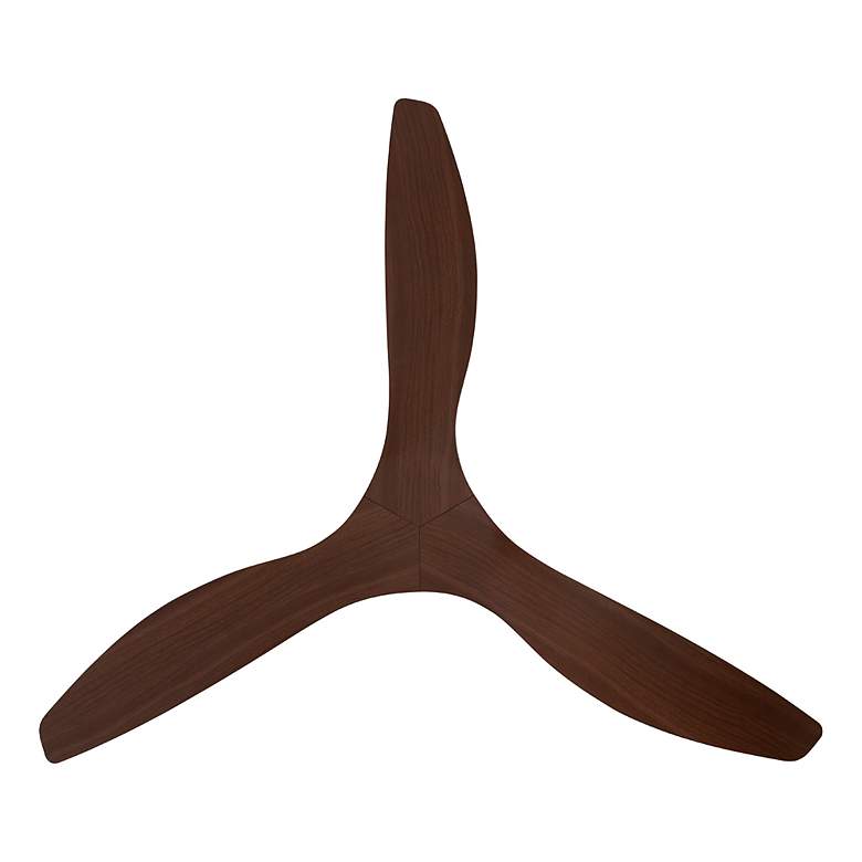 Image 3 60" Eglo Surfline Matte Black Ceiling Fan with Walnut Blades more views