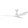 60" Eglo Surfline Matte White LED Ceiling Fan