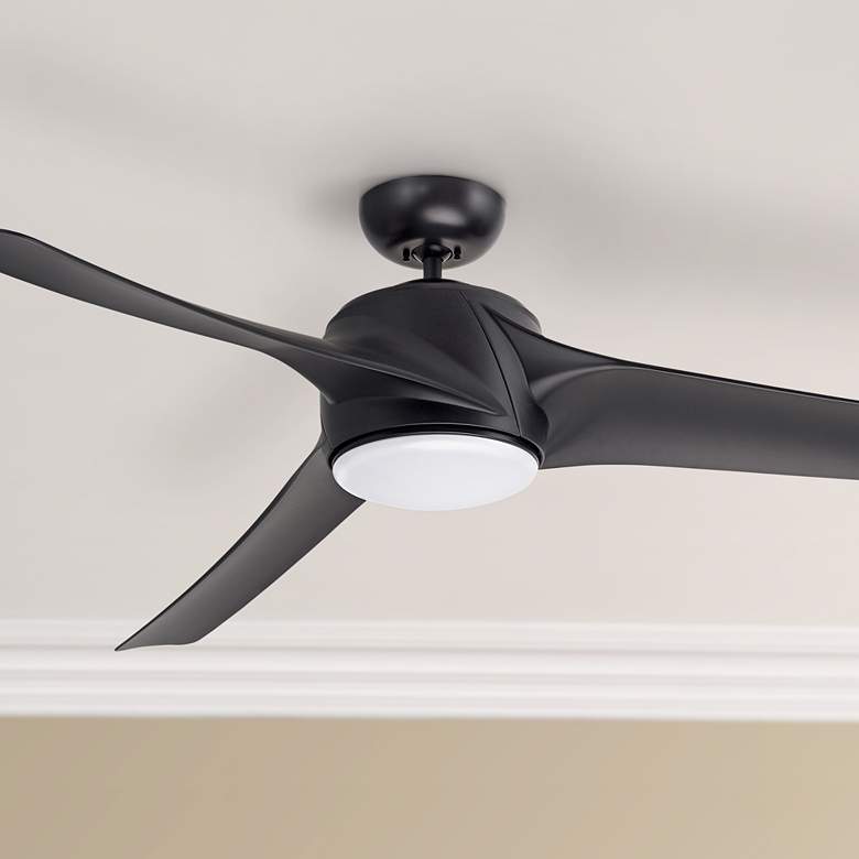 Image 1 60" Emerson Luray Eco Barbeque Black LED Ceiling Fan