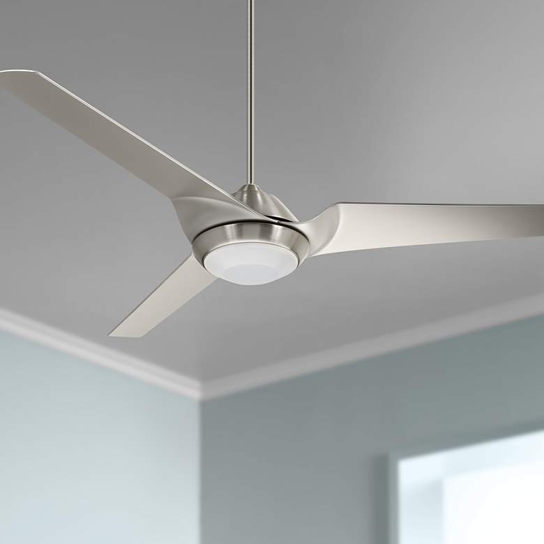 Image 1 60" Emerson Sweep Eco Brushed Steel LED Ceiling Fan