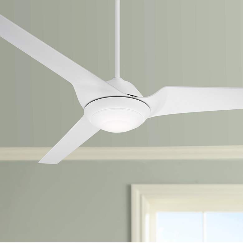 Image 1 60 inch Emerson Sweep Eco Satin White LED Ceiling Fan