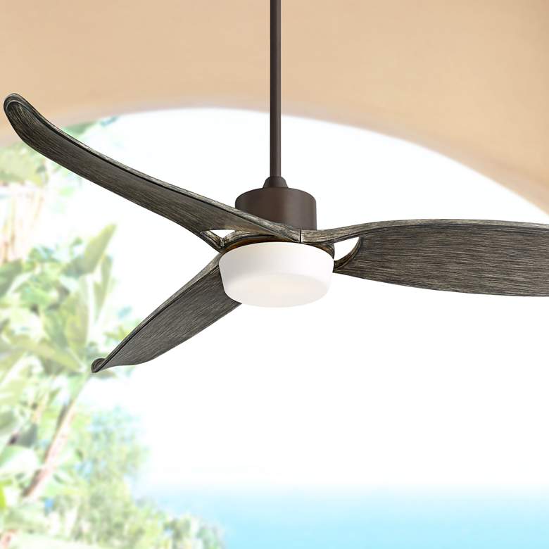 Image 1 60 inch Eurostyle Bronze Indoor-Outdoor LED Ceiling Fan