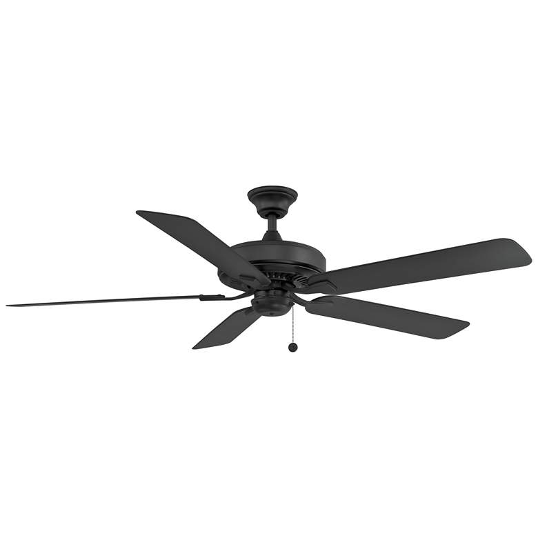 Image 1 60" Fanimation Edgewood Black Outdoor Pull-Chain Ceiling Fan