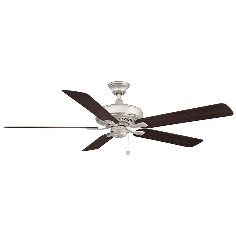 Image 1 60 inch Fanimation Edgewood Brushed Nickel Outdoor Pull-Chain Ceiling Fan