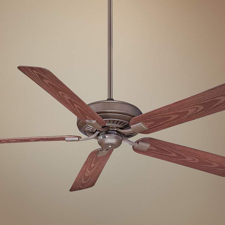 Image 1 60 inch Fanimation Edgewood Wet Rated Bronze Pull Chain Ceiling Fan