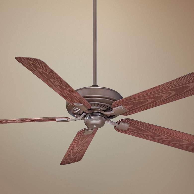 Image 1 60" Fanimation Edgewood Wet Rated Bronze Pull Chain Ceiling Fan