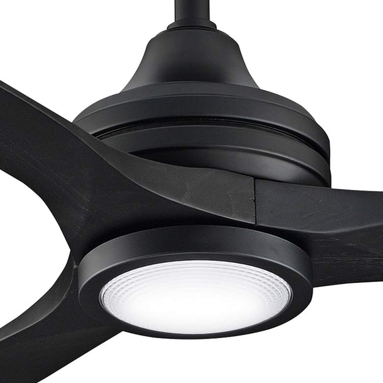 Image 3 60" Fanimation Spitfire Black Finish Damp Rated LED Ceiling Fan more views