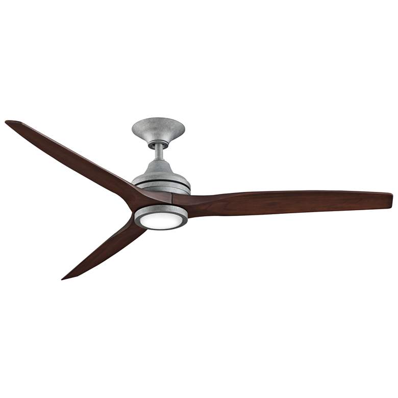 Image 2 60 inch Fanimation Spitfire Galvanized Damp Rated LED Fan with Remote
