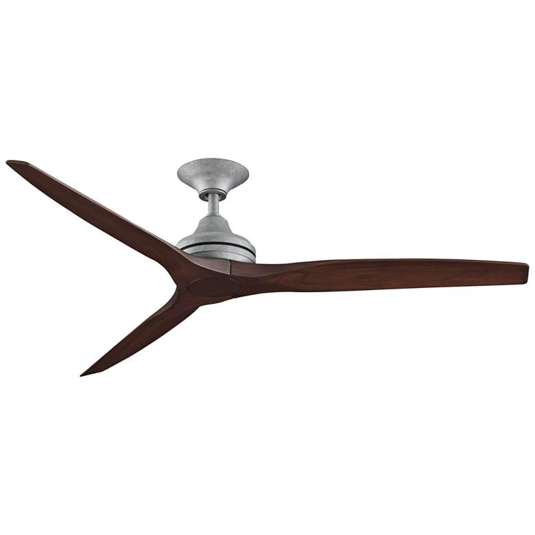 Image 4 60 inch Fanimation Spitfire Galvanized Damp Rated LED Fan with Remote more views