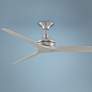 60" Fanimation Spitfire Nickel Damp Rated Ceiling Fan with Remote