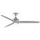 60" Fanimation Spitfire Nickel Damp Rated LED Ceiling Fan with Remote