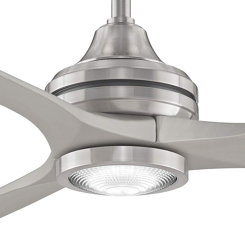 Image 3 60" Fanimation Spitfire Nickel Damp Rated LED Ceiling Fan with Remote more views