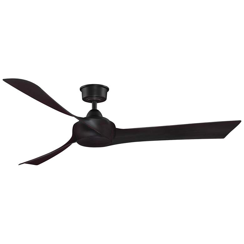 Image 2 60 inch Fanimation Wrap Dark Bronze Damp Smart Ceiling Fan