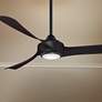 60" Fanimation Wrap Dark Bronze LED Damp Smart Ceiling Fan