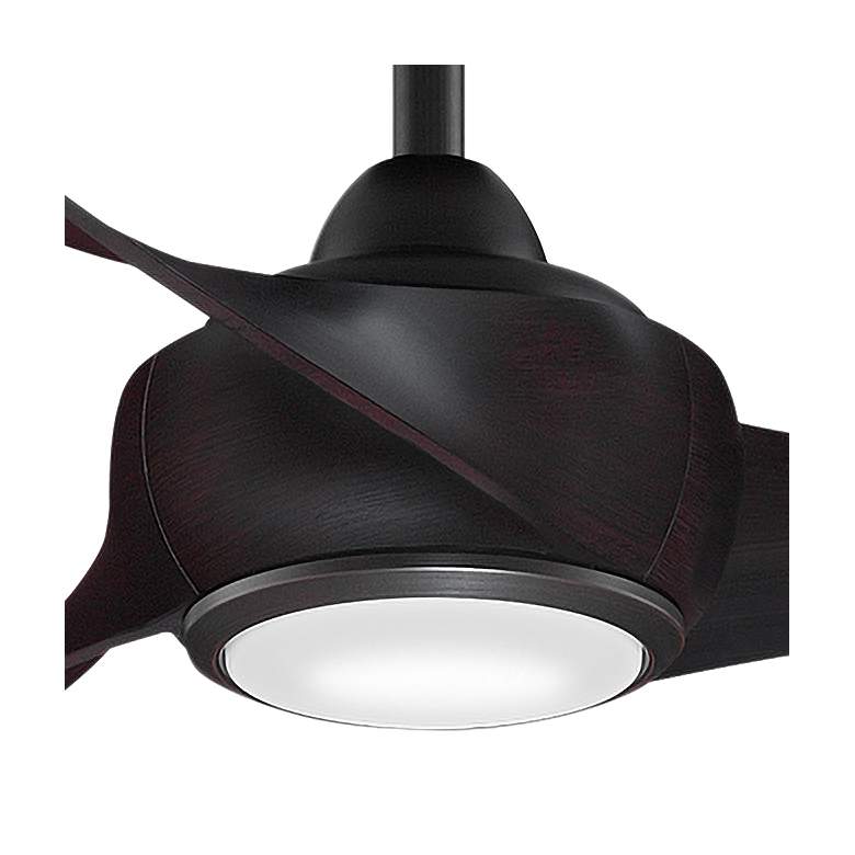 Image 3 60" Fanimation Wrap Dark Bronze LED Damp Smart Ceiling Fan more views