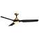 60" Fremont Brushed Gold and Black LED Ceiling Fan