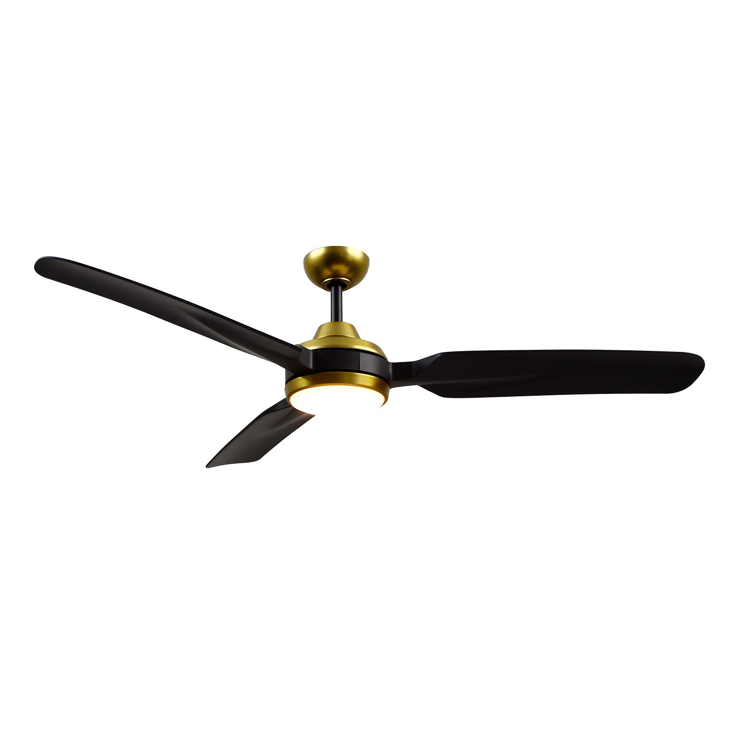Image 4 60" Fremont Brushed Gold and Black LED Ceiling Fan more views