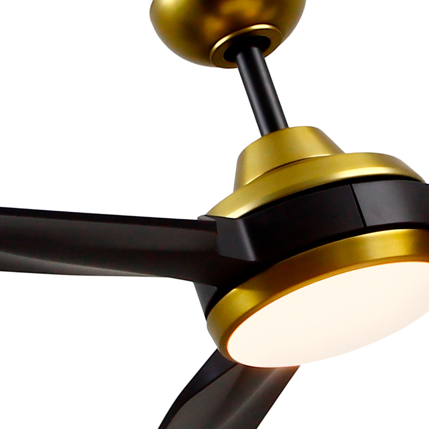 Image 7 60" Fremont Brushed Gold and Black LED Ceiling Fan more views