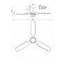 60" Fremont Brushed Gold and Black LED Ceiling Fan