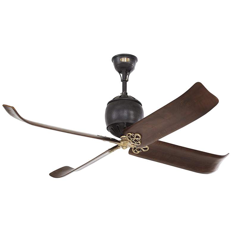 Image 1 60 inch Giarre Antique Iron Ceiling Fan with Remote
