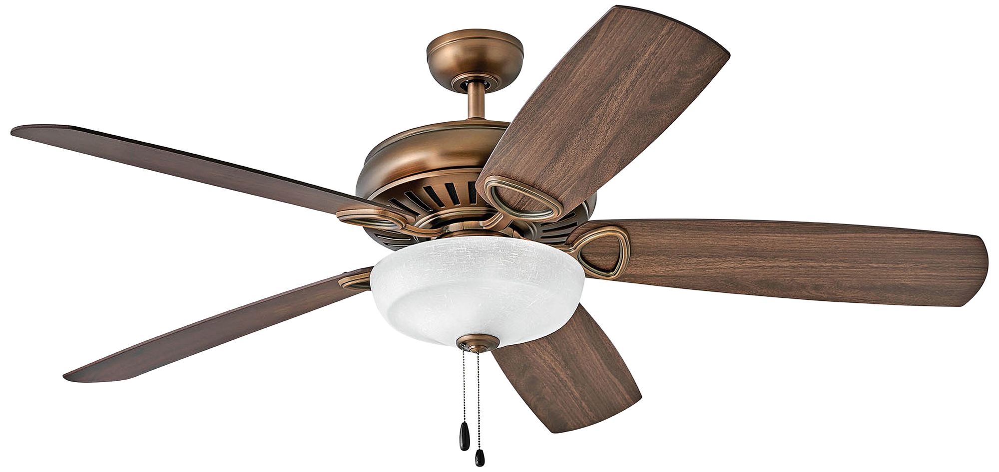 60" Gladiator Illuminated Antique Copper LED Ceiling Fan