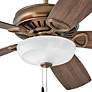 60" Gladiator Illuminated Antique Copper LED Ceiling Fan