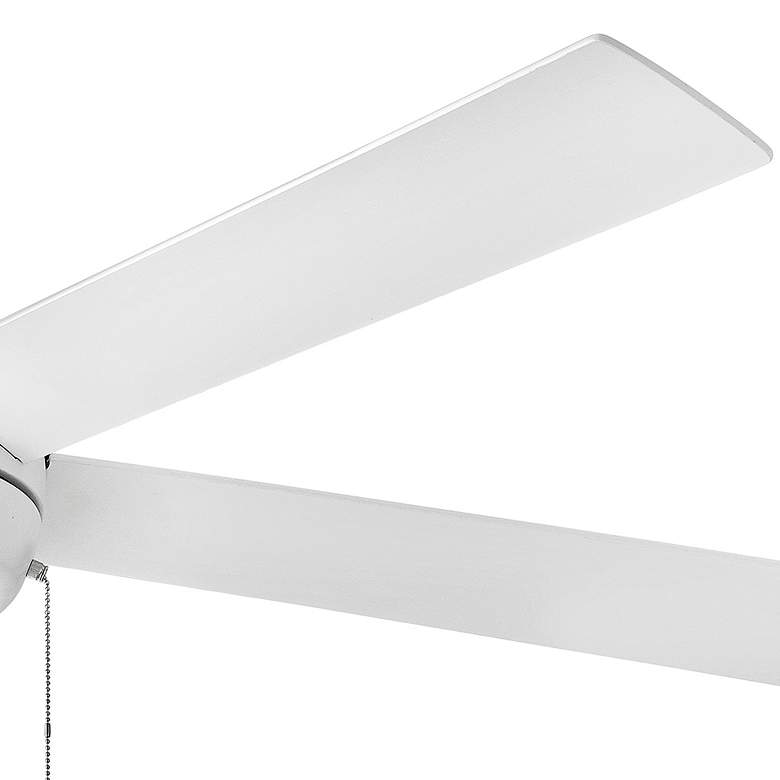 Image 4 60 inch Hinkey Croft 5-Blade White Finish LED Pull Chain Ceiling Fan more views