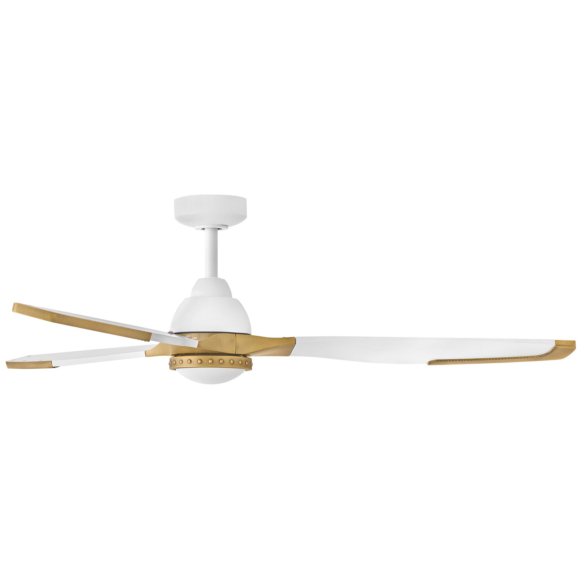 60" Hinkley Aileron Matte White LED Smart Ceiling Fan
