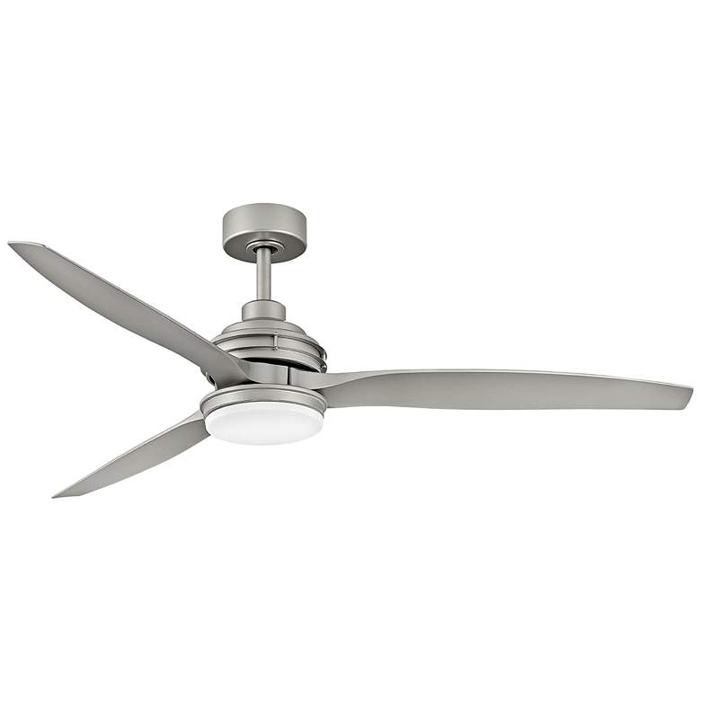 Image 2 60" Hinkley Artiste Brushed Nickel LED Wet-Rated Smart Ceiling Fan