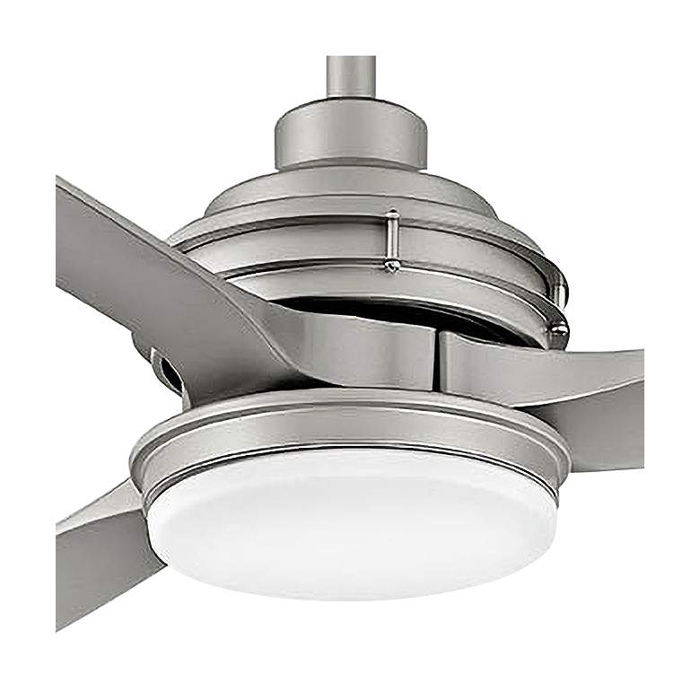 Image 3 60" Hinkley Artiste Brushed Nickel LED Wet-Rated Smart Ceiling Fan more views