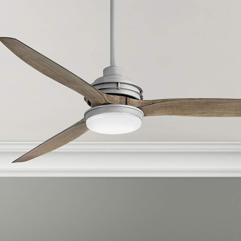 60&quot; Hinkley Artiste Graphite LED Wet-Rated Smart Ceiling Fan