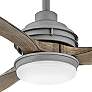 60" Hinkley Artiste Graphite LED Wet-Rated Smart Ceiling Fan