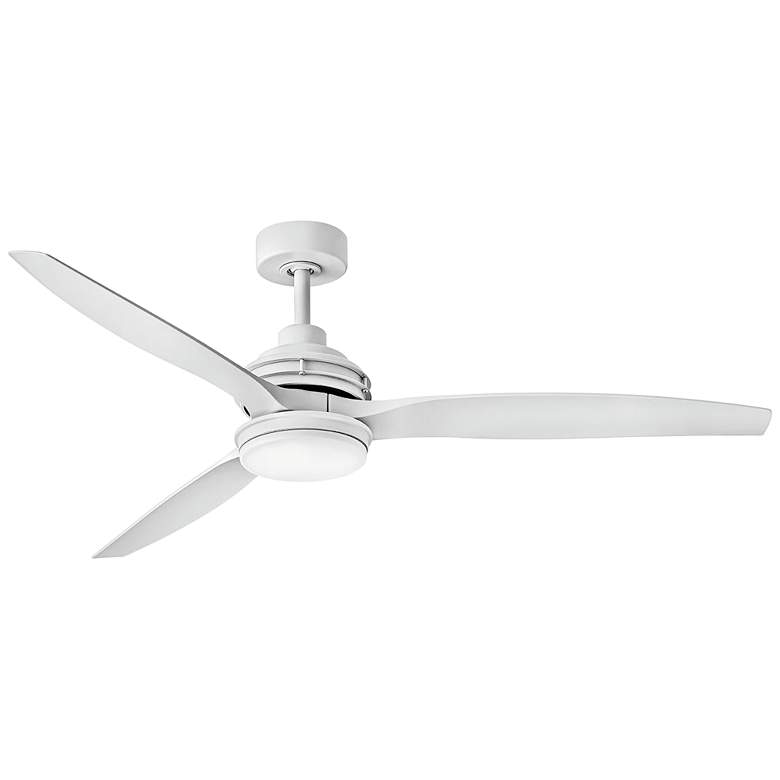 Image 2 60" Hinkley Artiste Matte White LED Wet-Rated Smart Ceiling Fan