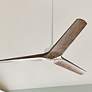 60" Hinkley Chisel Graphite and Wood Damp Rated Smart Ceiling Fan