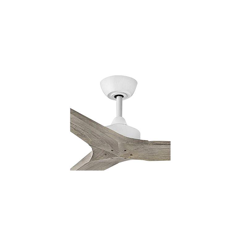 Image 4 60" Hinkley Chisel Matte White Smart Damp Ceiling Fan with Remote more views