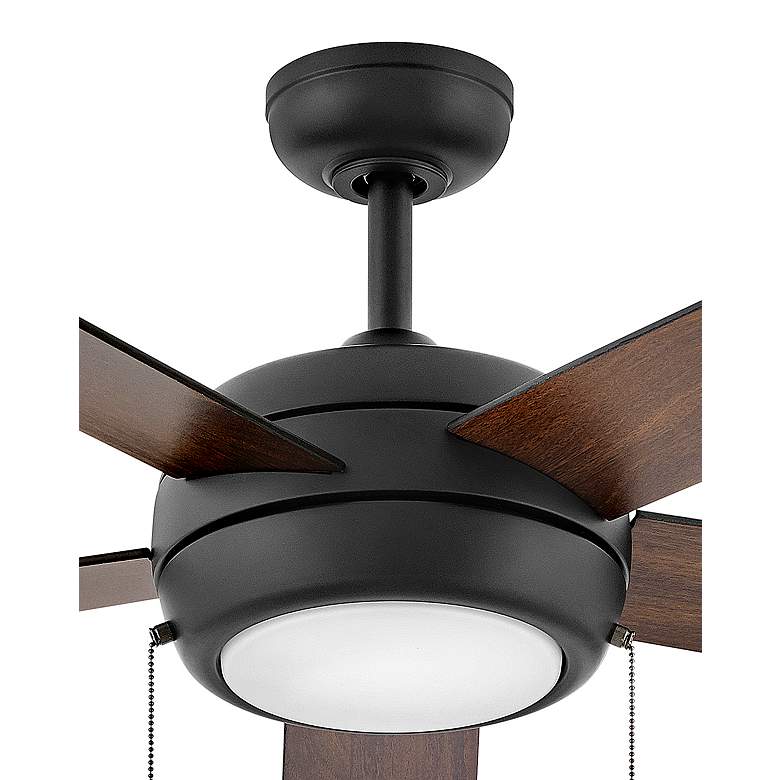 Image 3 60 inch Hinkley Croft 5-Blade Black Finish LED Pull Chain Ceiling Fan more views