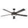 60" Hinkley Croft 5-Blade Bronze Finish LED Pull Chain Ceiling Fan