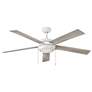 7_60" Hinkley Croft Chalk White Indoor Pull-Chain LED Ceiling Fan more views