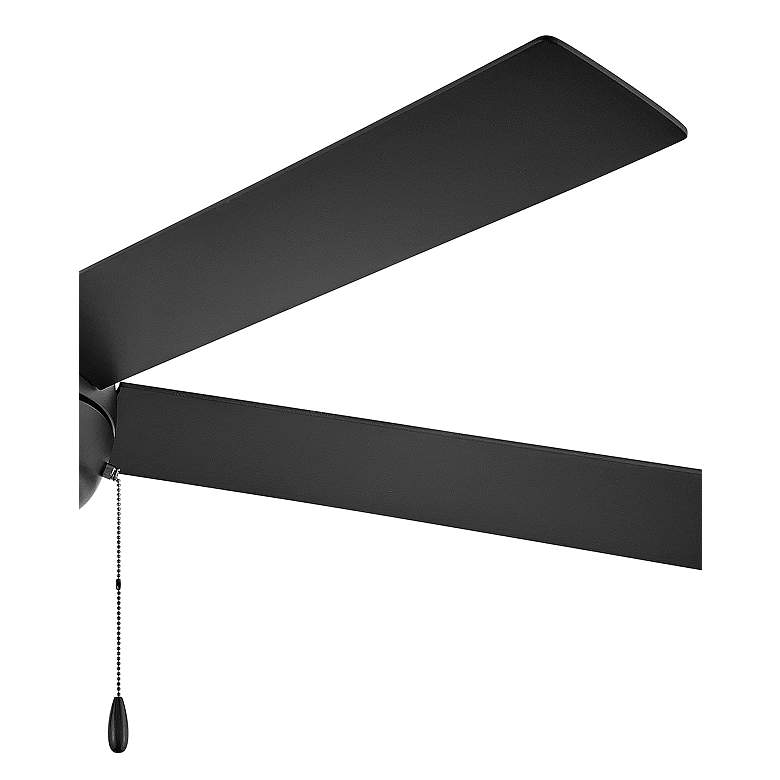 Image 5 60" Hinkley Croft Matte Black Indoor Pull-Chain LED Ceiling Fan more views